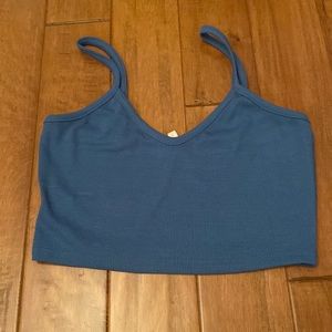 ROMWE blue cropped tank